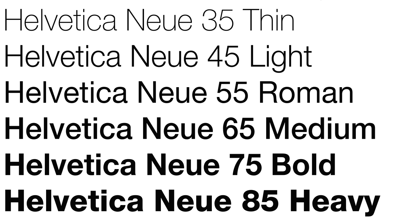 Helvetica neue ultra light font